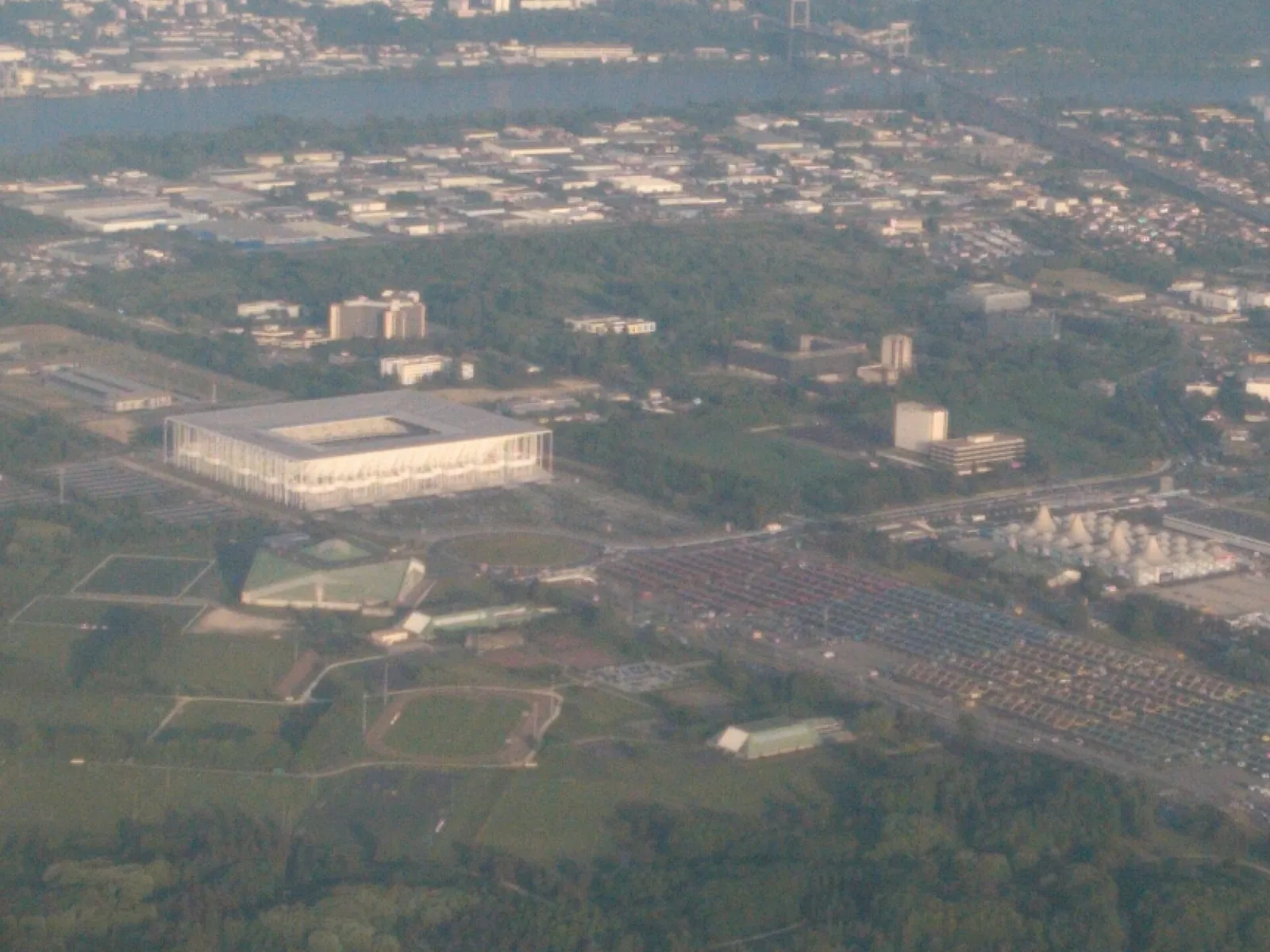 Vue aérienne du stade de Bordeaux
