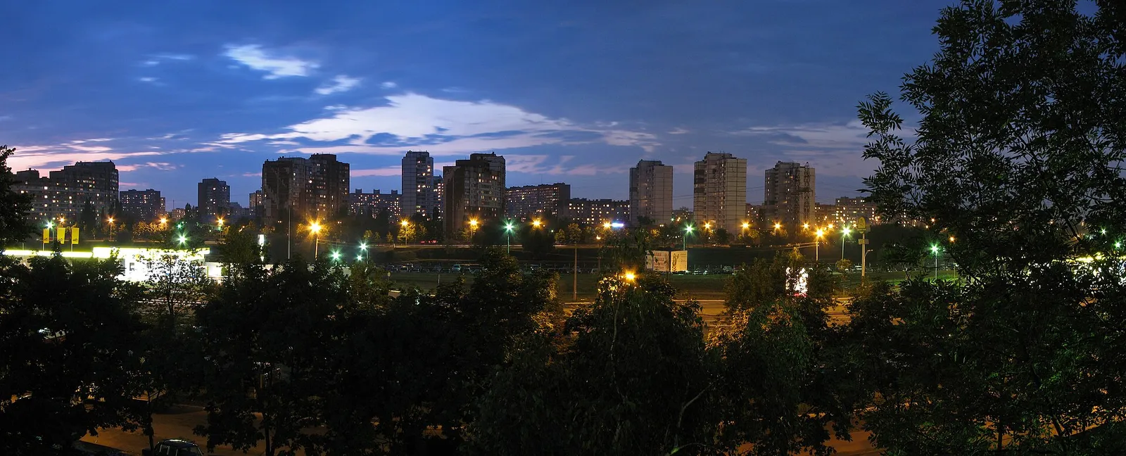 Un quartier résidentiel de Kiev