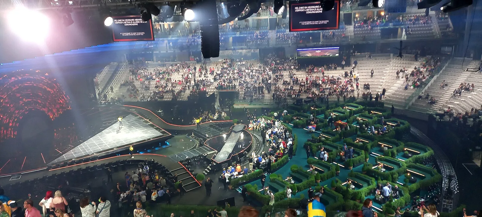La scène de l'Eurovision (édition 2022)