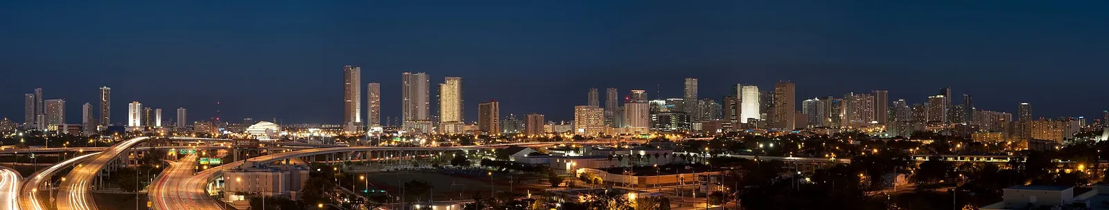 La silhouette de Miami, inspiration de Vice City (illustration)