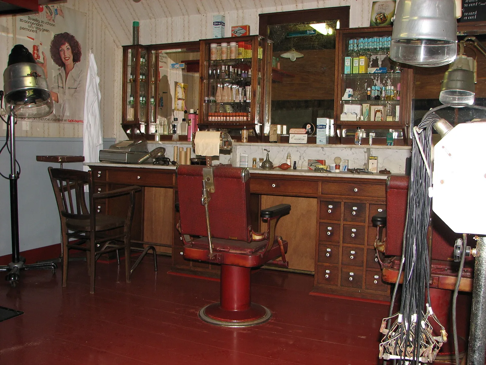 Un salon de barbier (illustration)