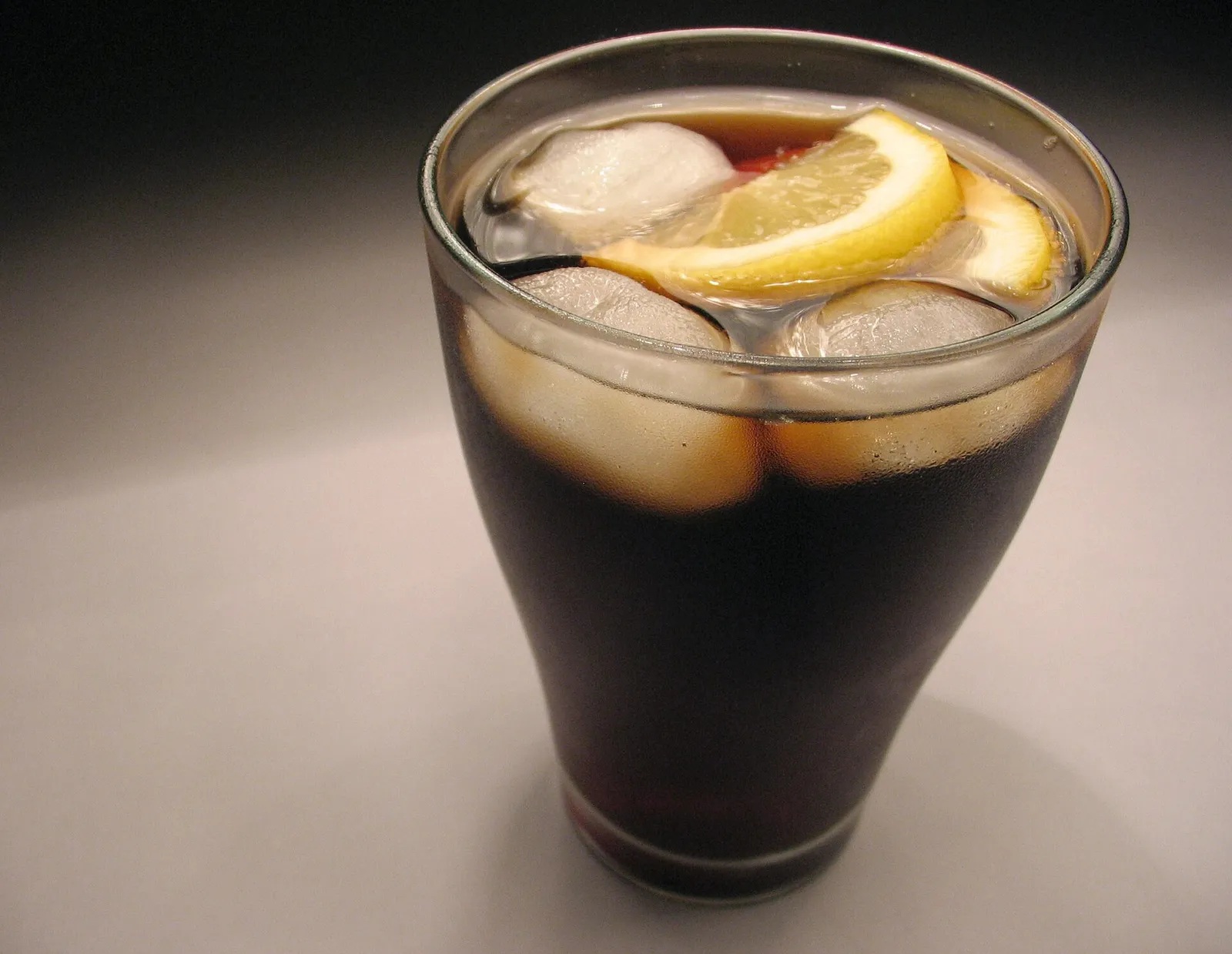 Verre de soda au cola