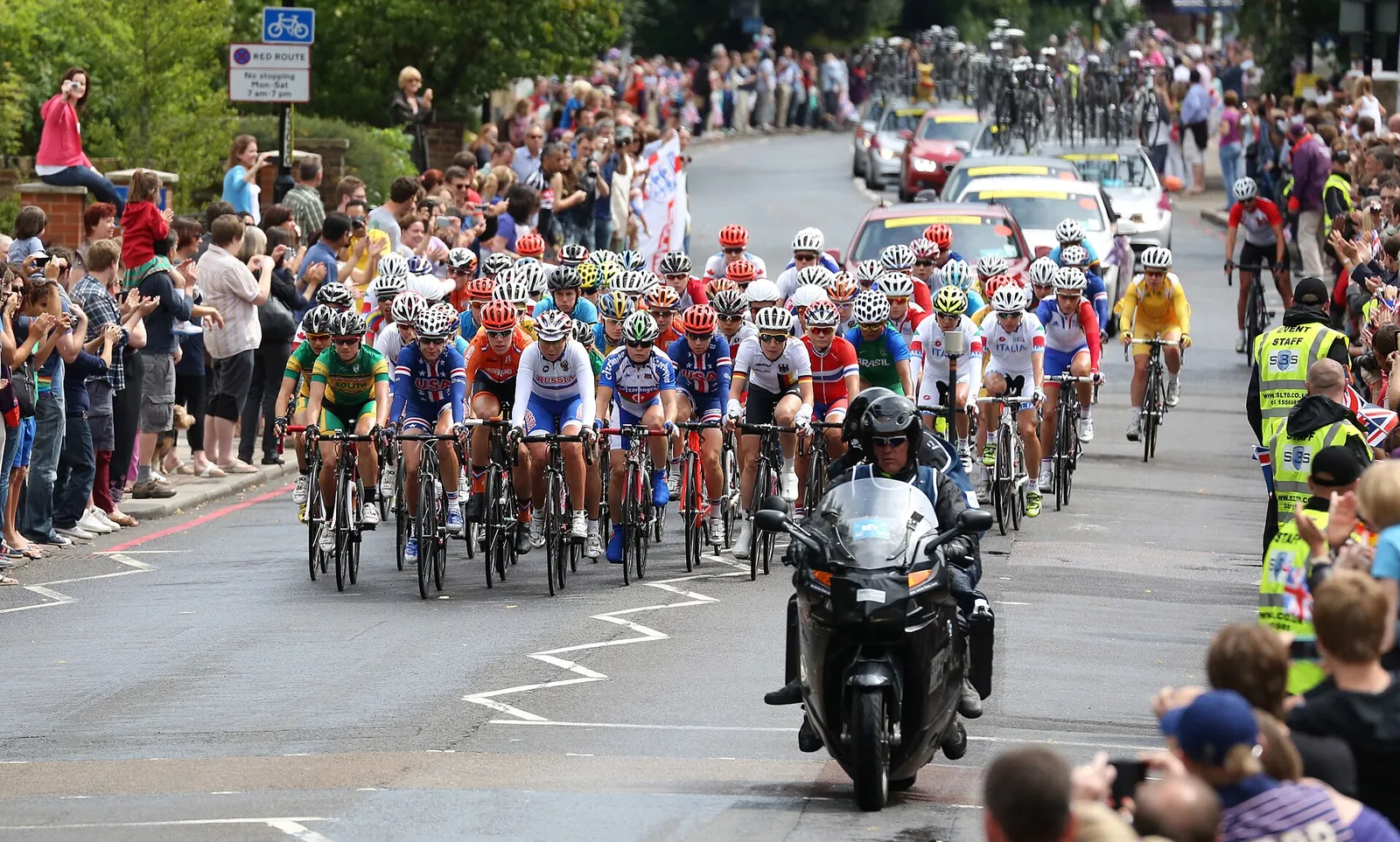 Un peloton cycliste (illustration)