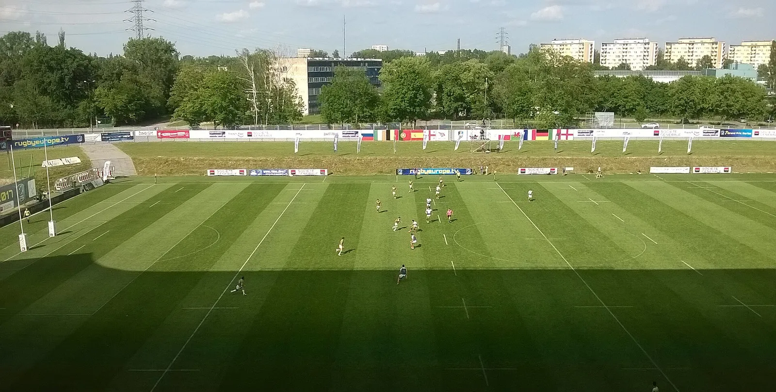 Match de rugby dans un stade (illustration)