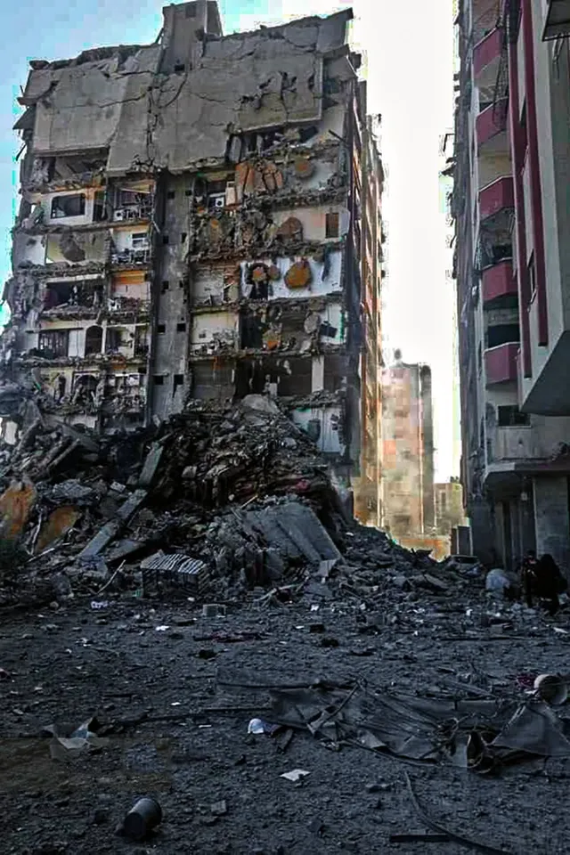 Destructions dans la bande de Gaza pendant la guerre