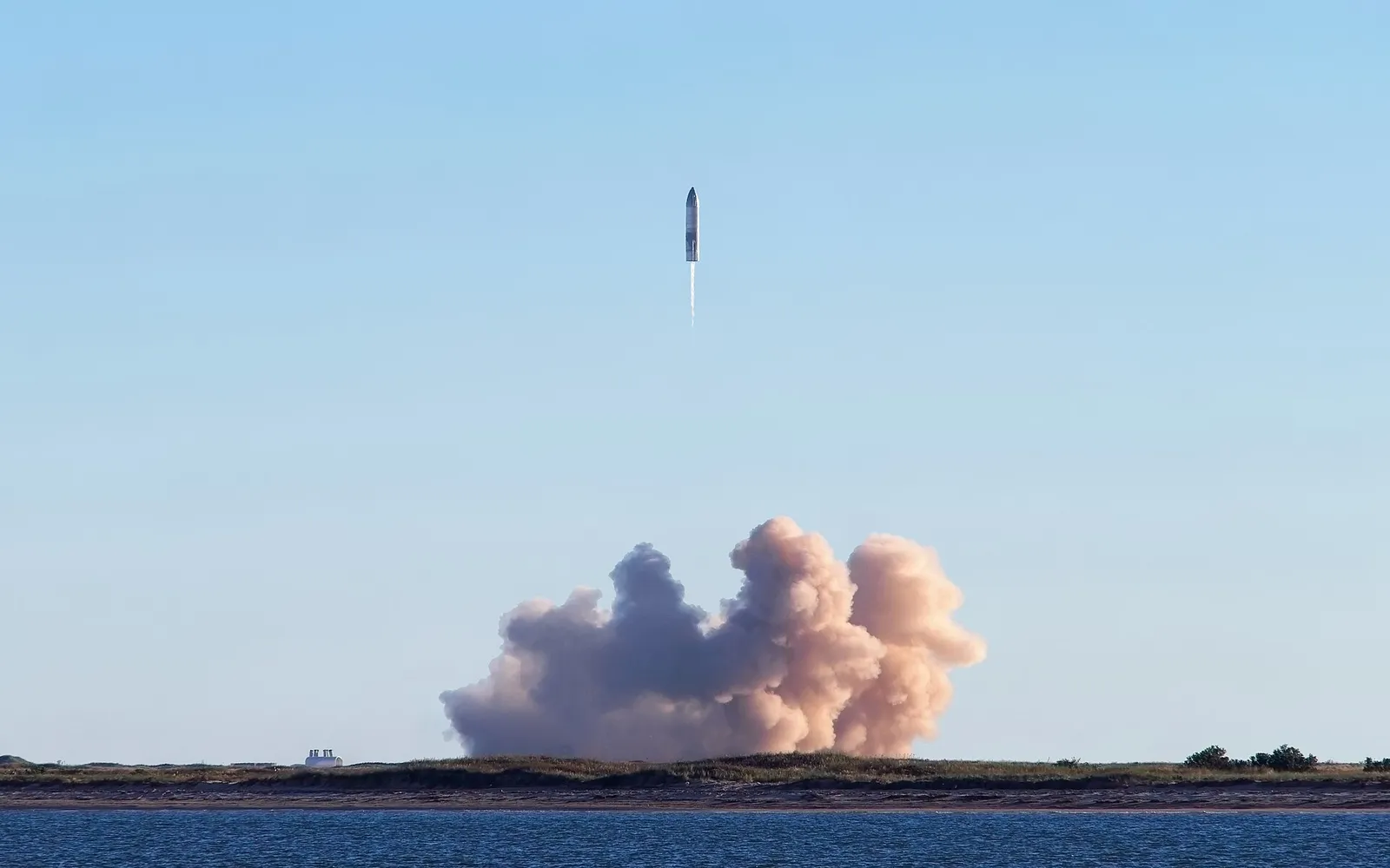 Lancement d'une fusée Starship de SpaceX