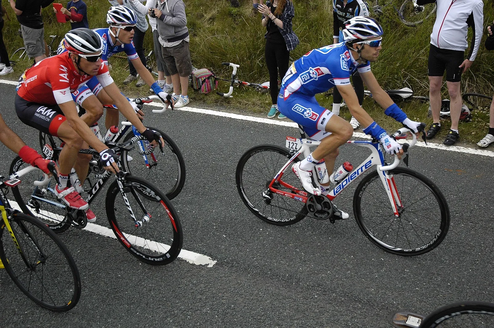 Le peloton du Tour de France (illustration)