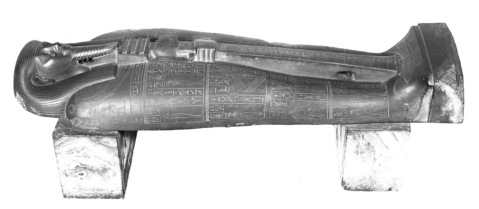 Couvercle de sarcophage égyptien antique (illustration, Museo Egizio de Turin)