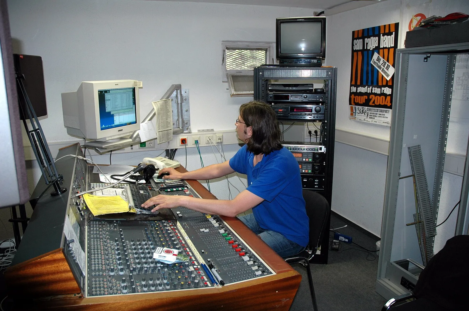 Un studio de radio (illustration)