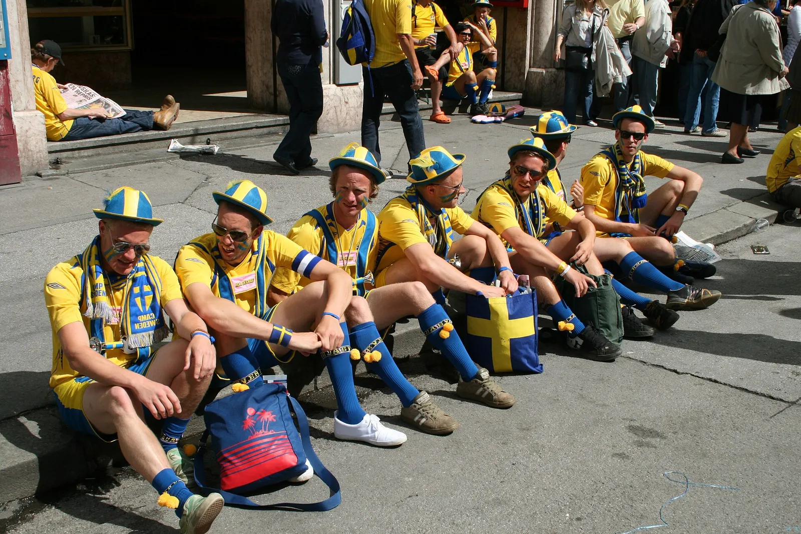 Des supporters suédois (illustration)