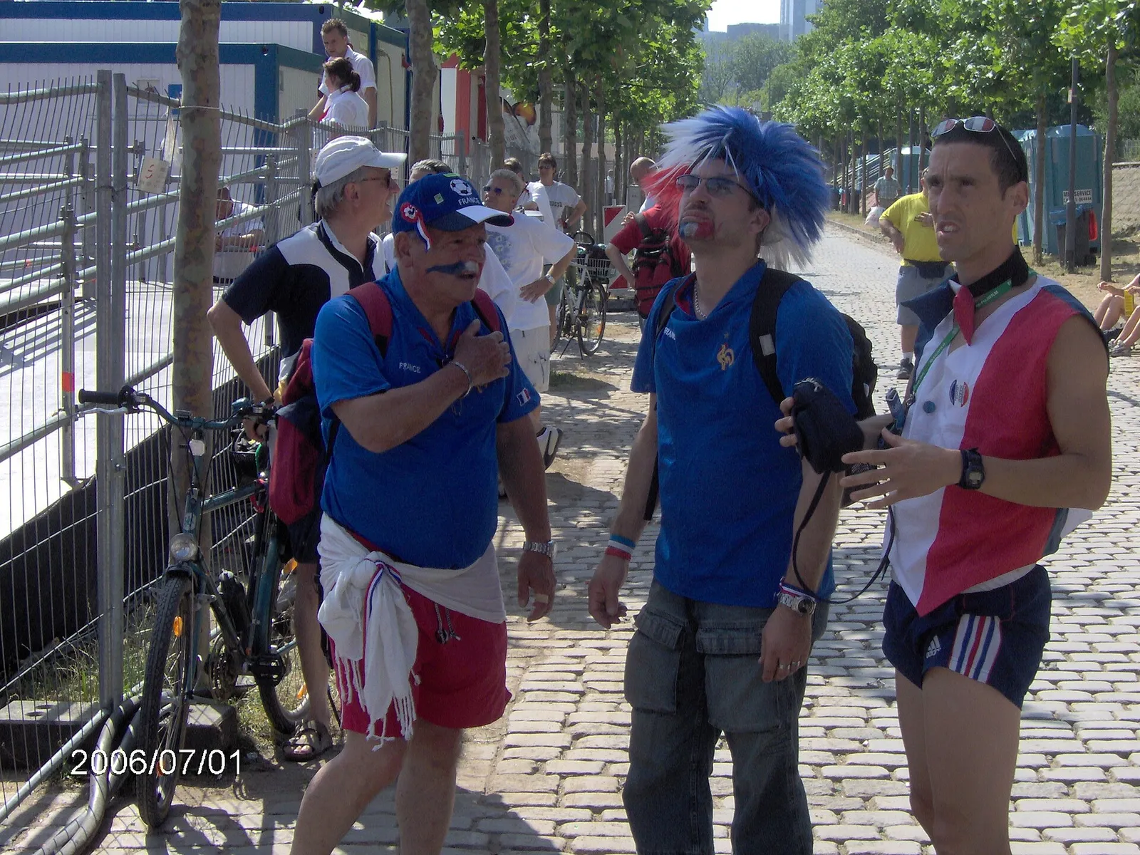 Des supporters de l'équipe de France de football