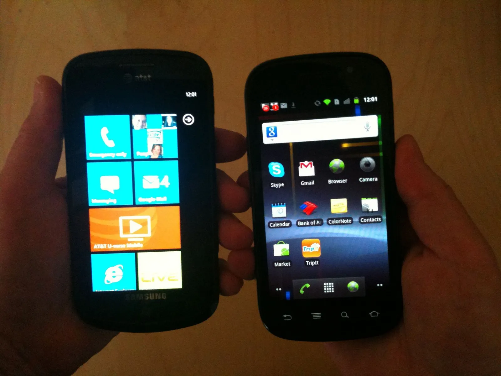 Des smartphones fonctionnant sous Android