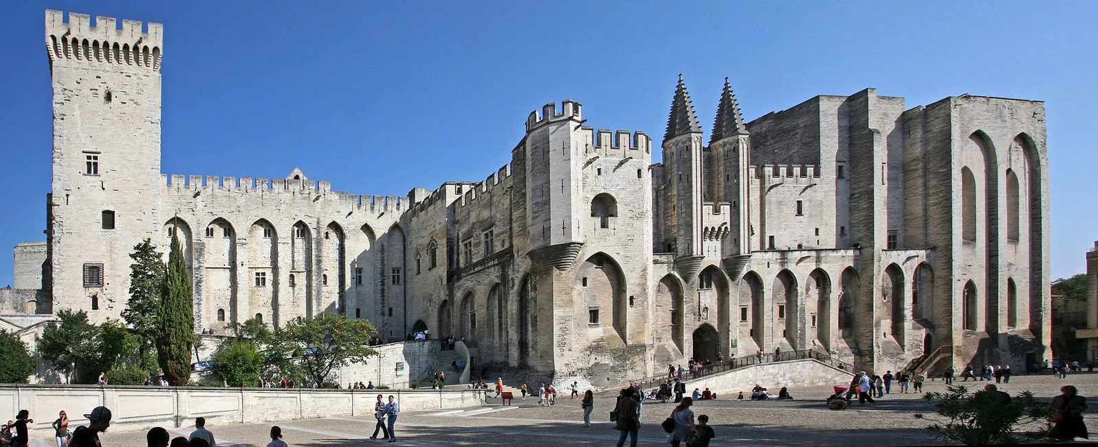 Le Palais des papes à Avignon (illustration)