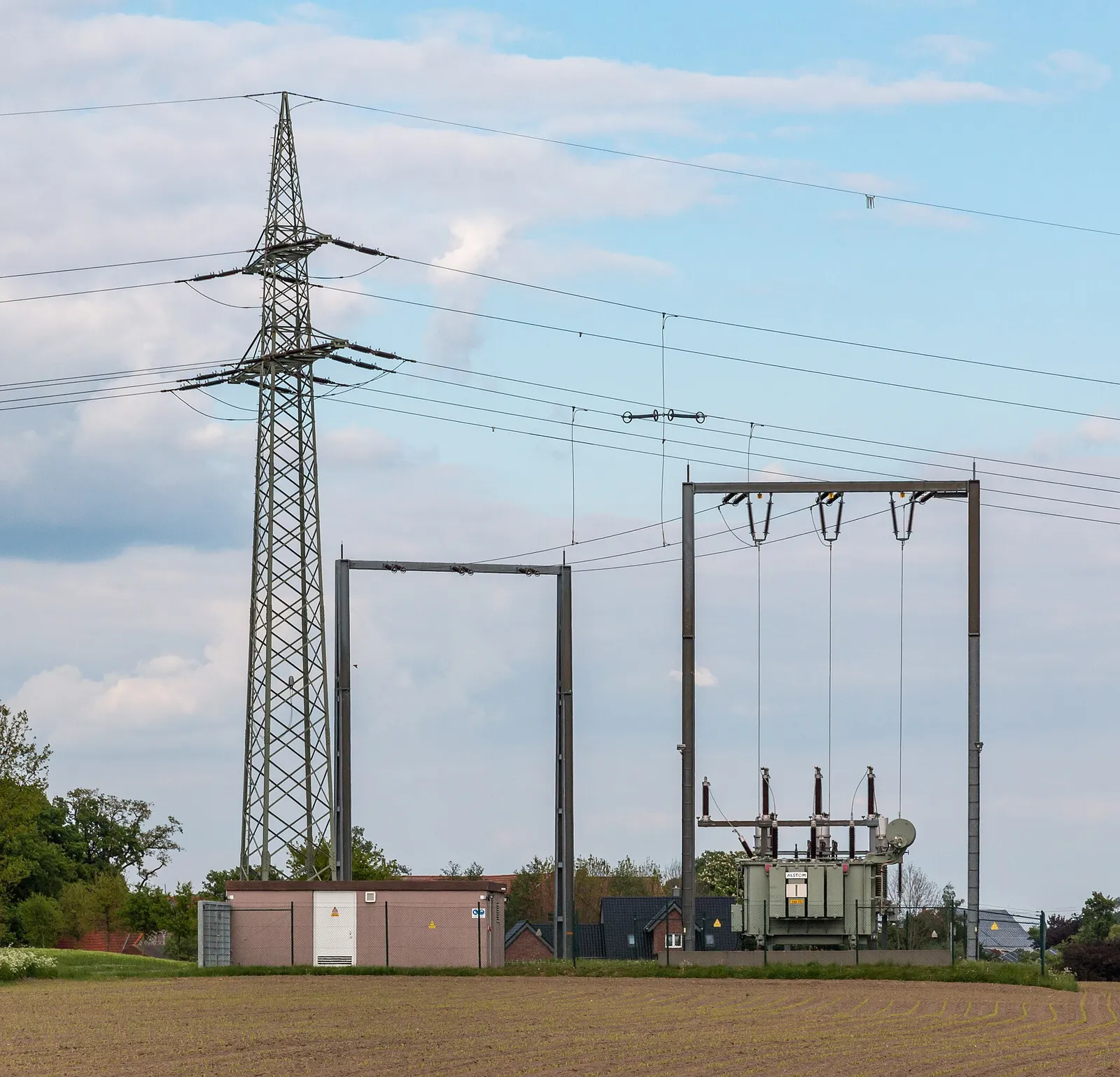 Un poste de transformation électrique