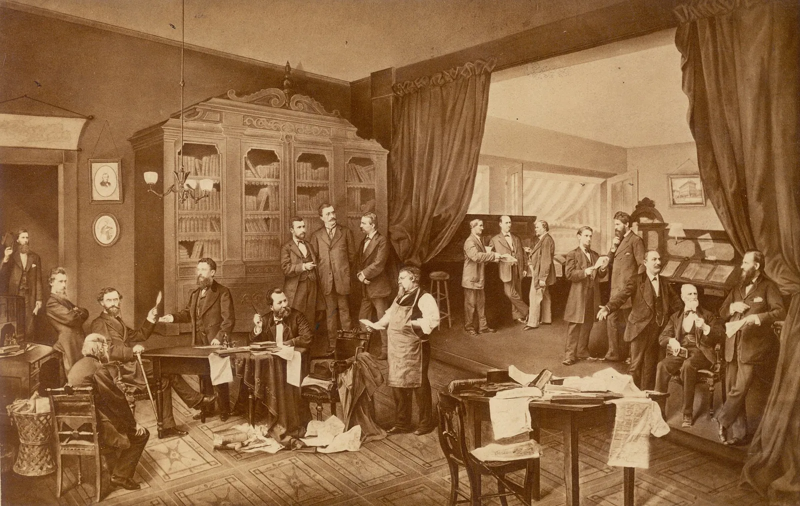 Une salle de rédaction (illustration)