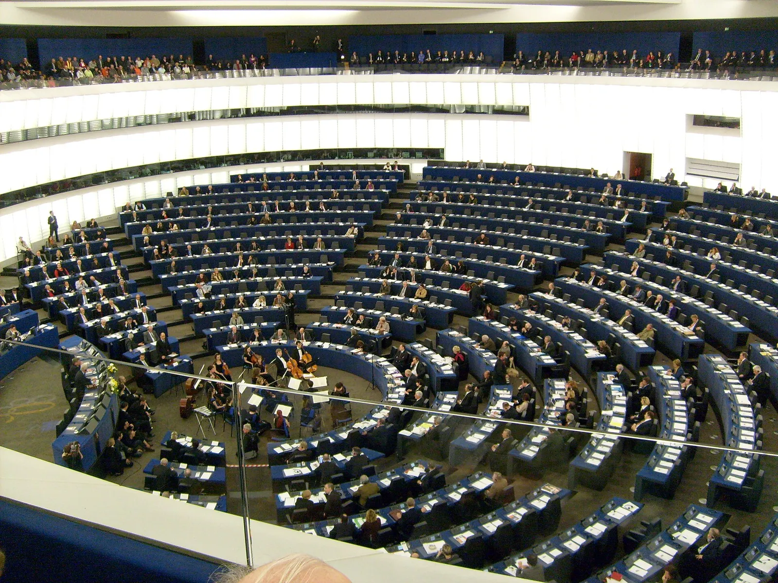 L'hémicycle du Parlement européen à Strasbourg