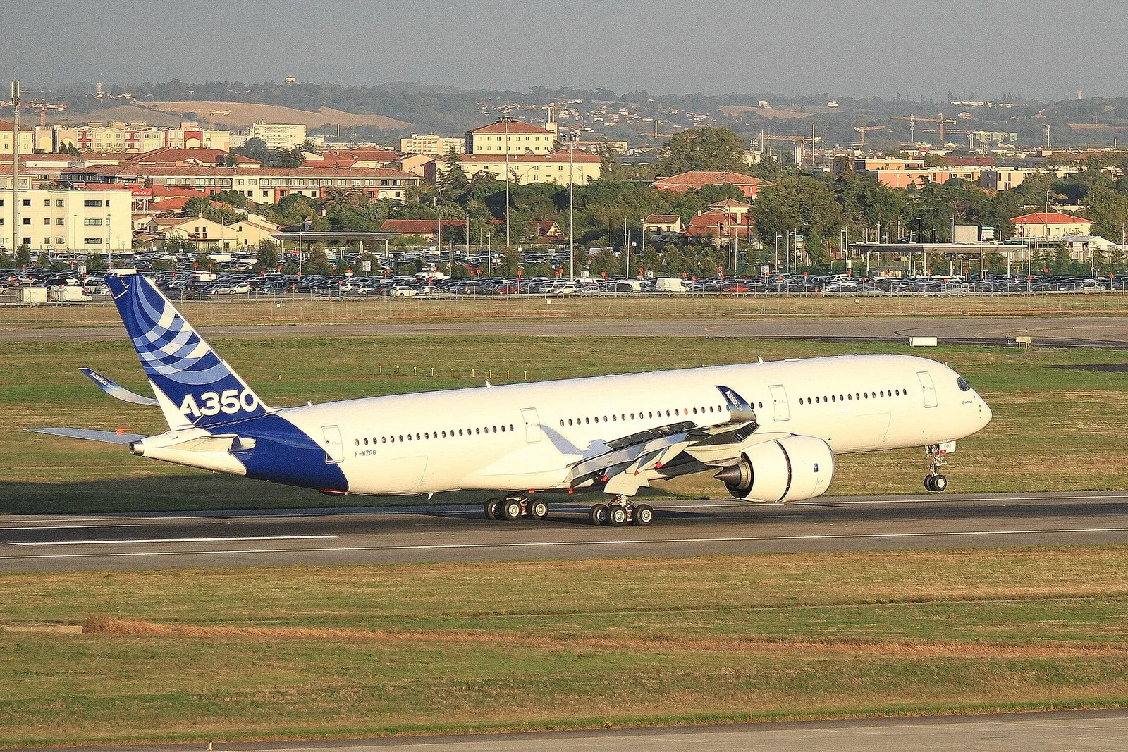 Un Airbus A350 en vol (illustration)