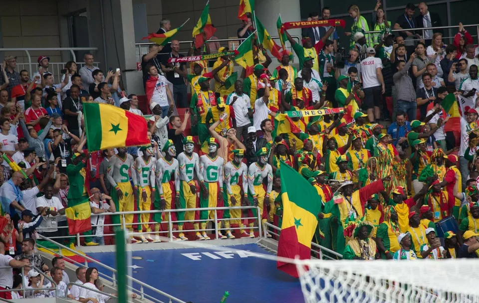 Supporters de l'équipe du Sénégal