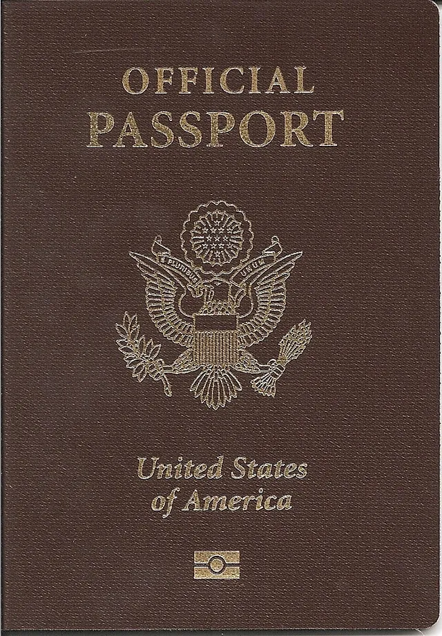 Couverture d'un passeport américain (illustration)