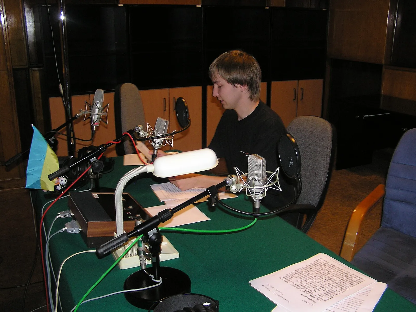 Un studio de radio (illustration)