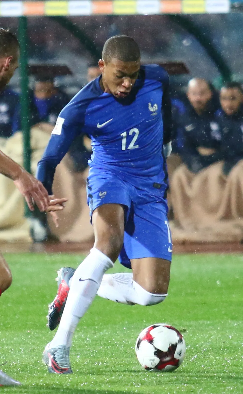Kylian Mbappé, sous le maillot de l'équipe de France