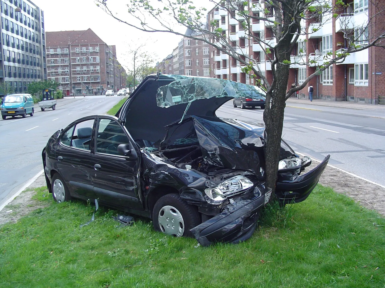 Un accident de voiture (illustration)