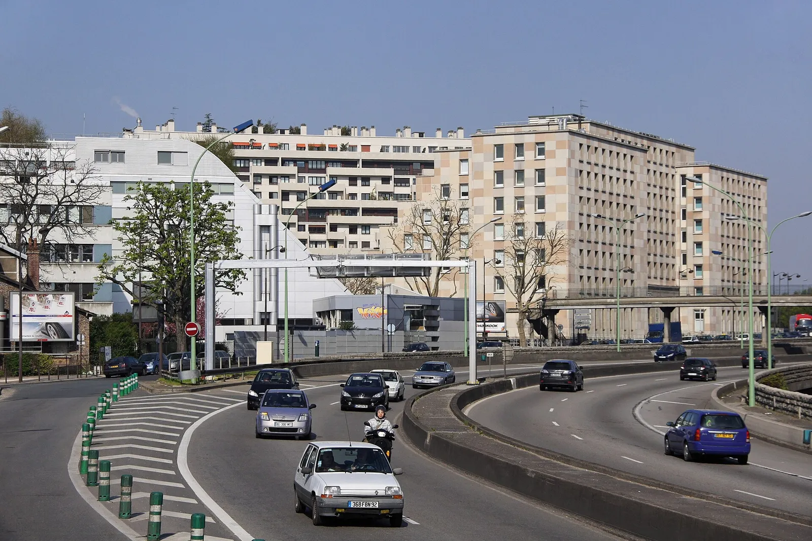La circulation sur le boulevard périphérique parisien