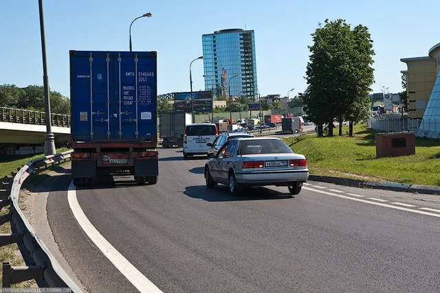 Embouteillage sur une autoroute (illustration)