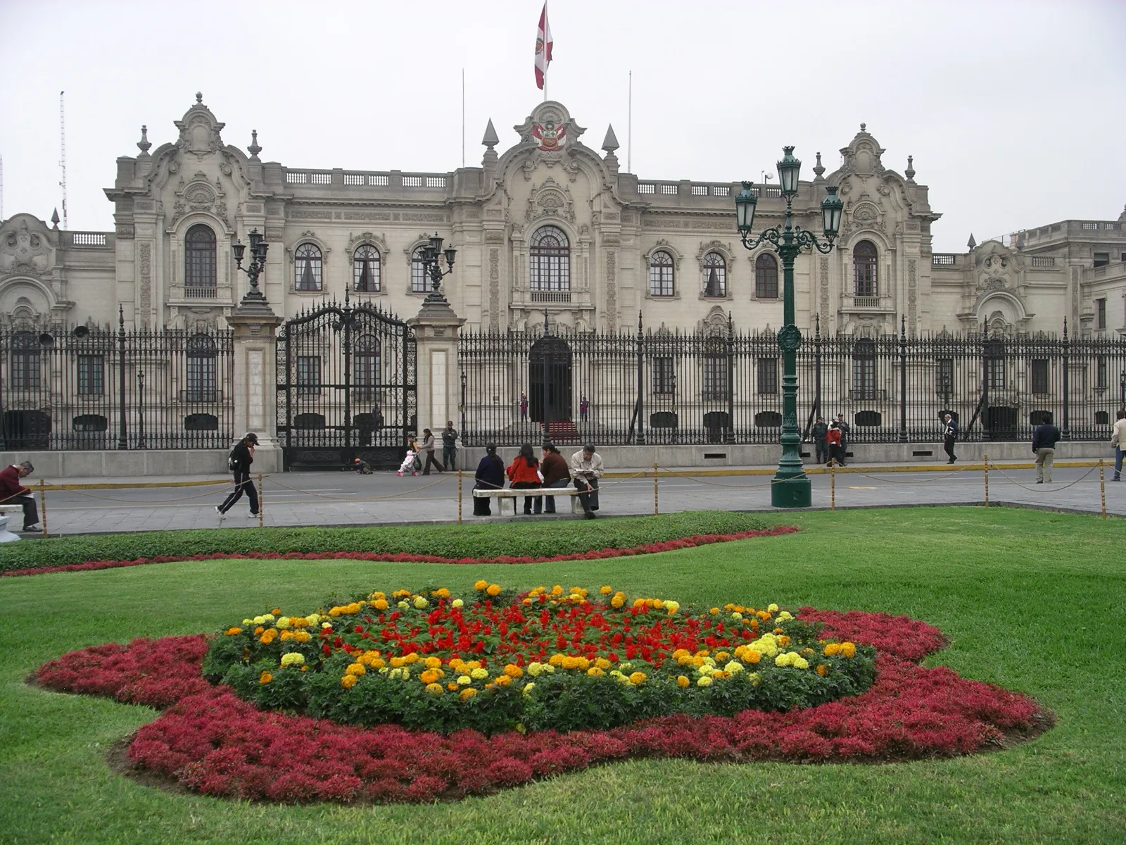 Le palais du gouvernement à Lima (illustration)