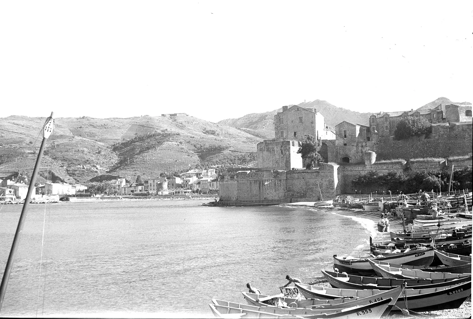 La baie de Collioure photographiée en 1950