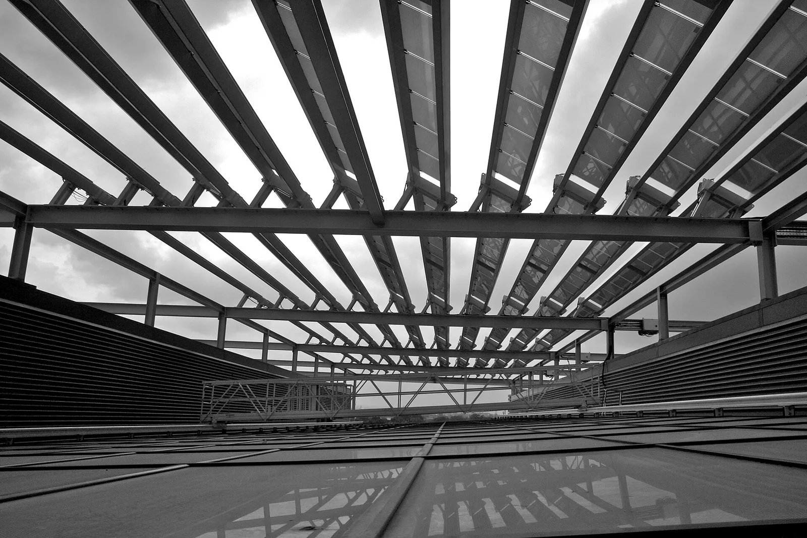 Panneaux solaires sur un bâtiment (illustration)