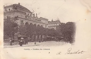 Le Théâtre du Châtelet, à Paris (vue d'archive)