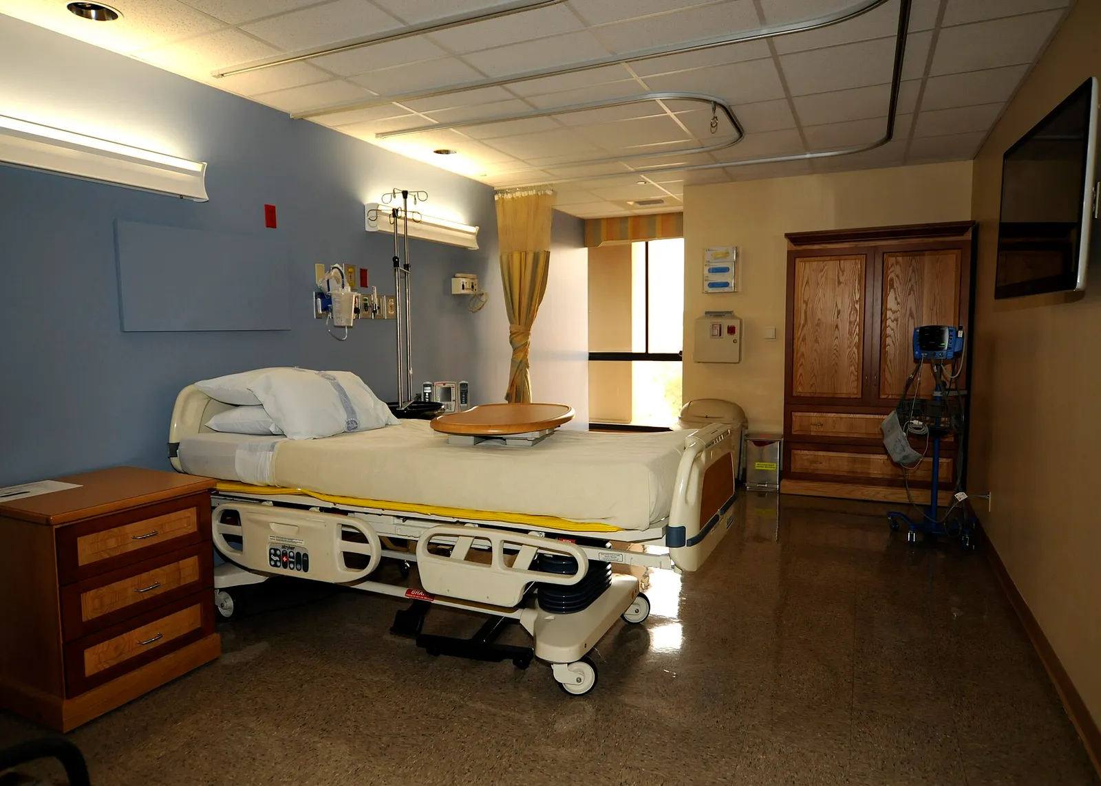 Une chambre d'hôpital (illustration)