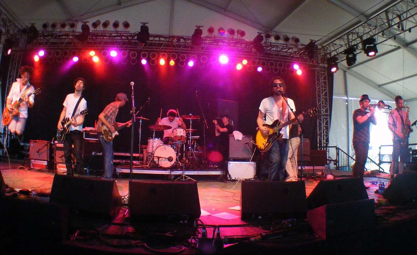 Un concert en festival (illustration)