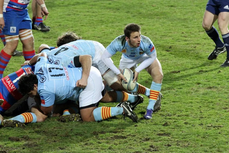 Des joueurs de rugby lors d'un match (illustration)