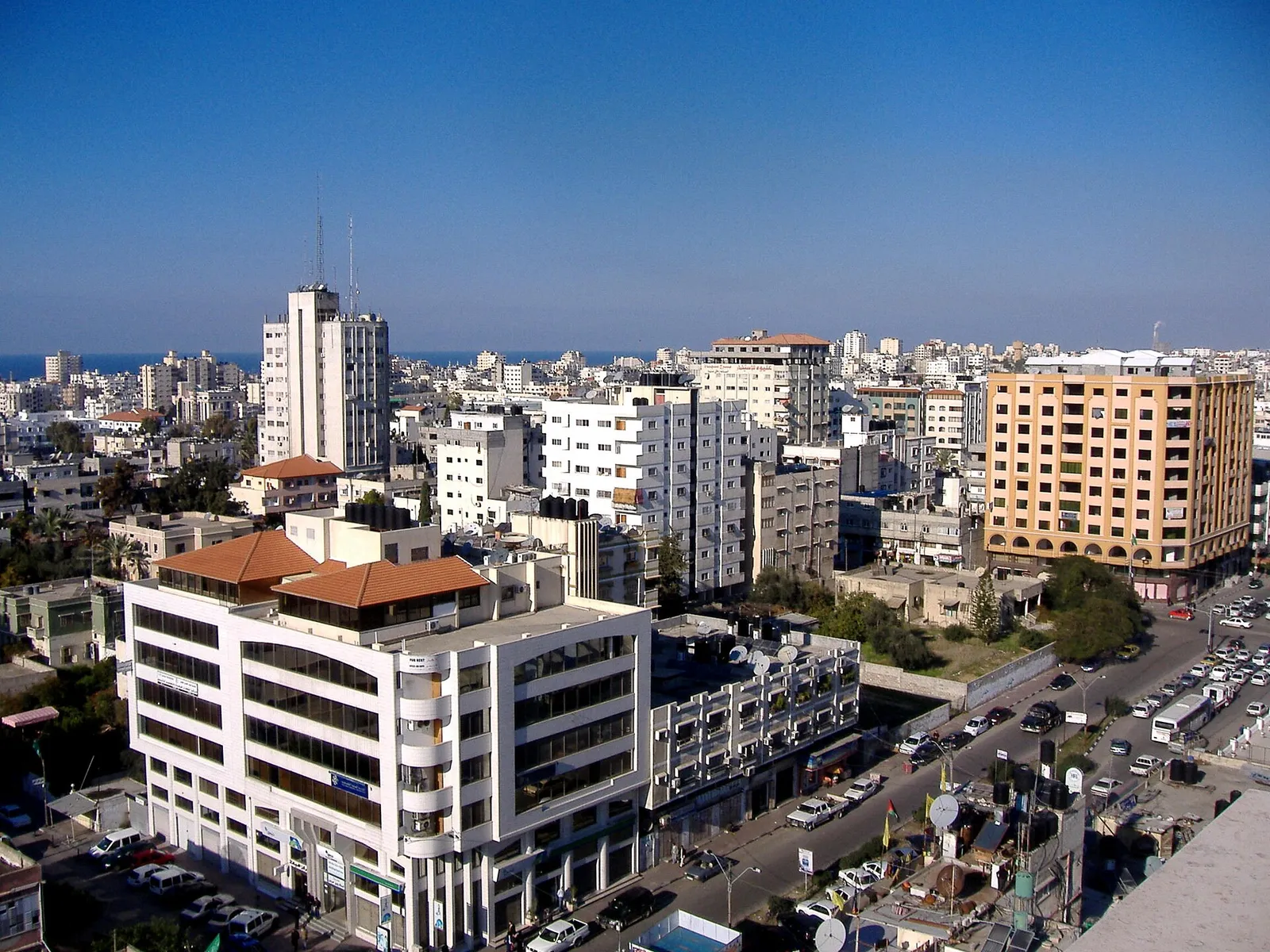 Vue de la ville de Gaza