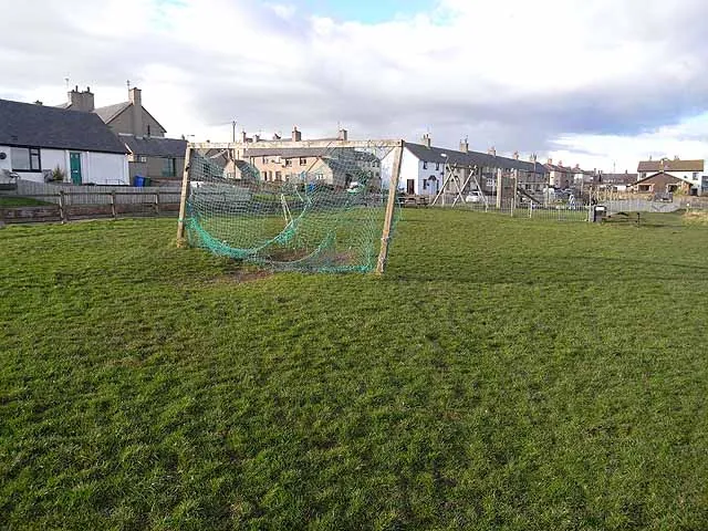 Un terrain de football (illustration)