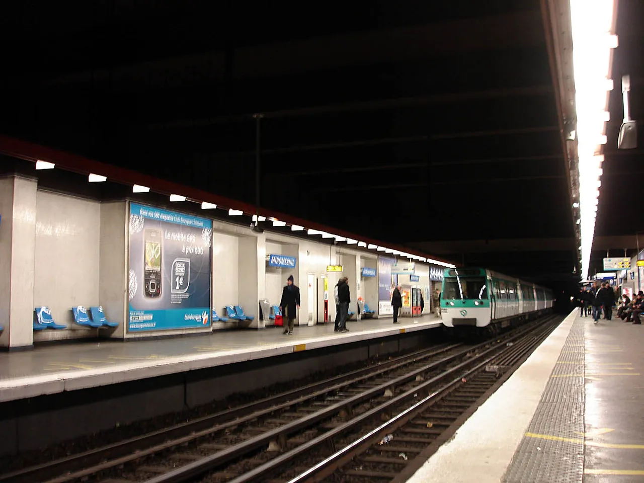 Une station du métro parisien (illustration)