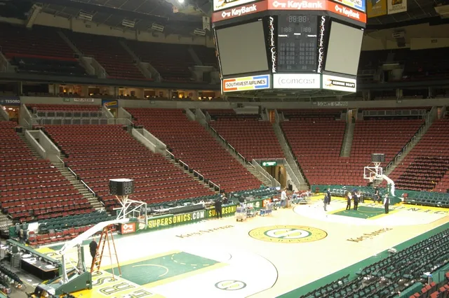 Une salle de basket (illustration)
