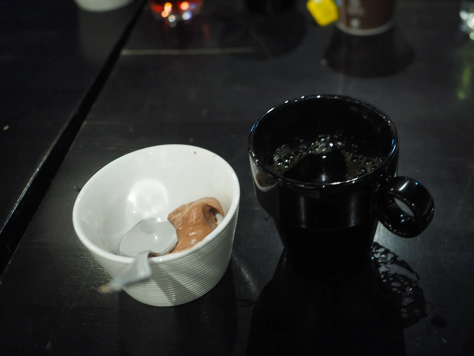 Une crème dessert au chocolat (illustration)