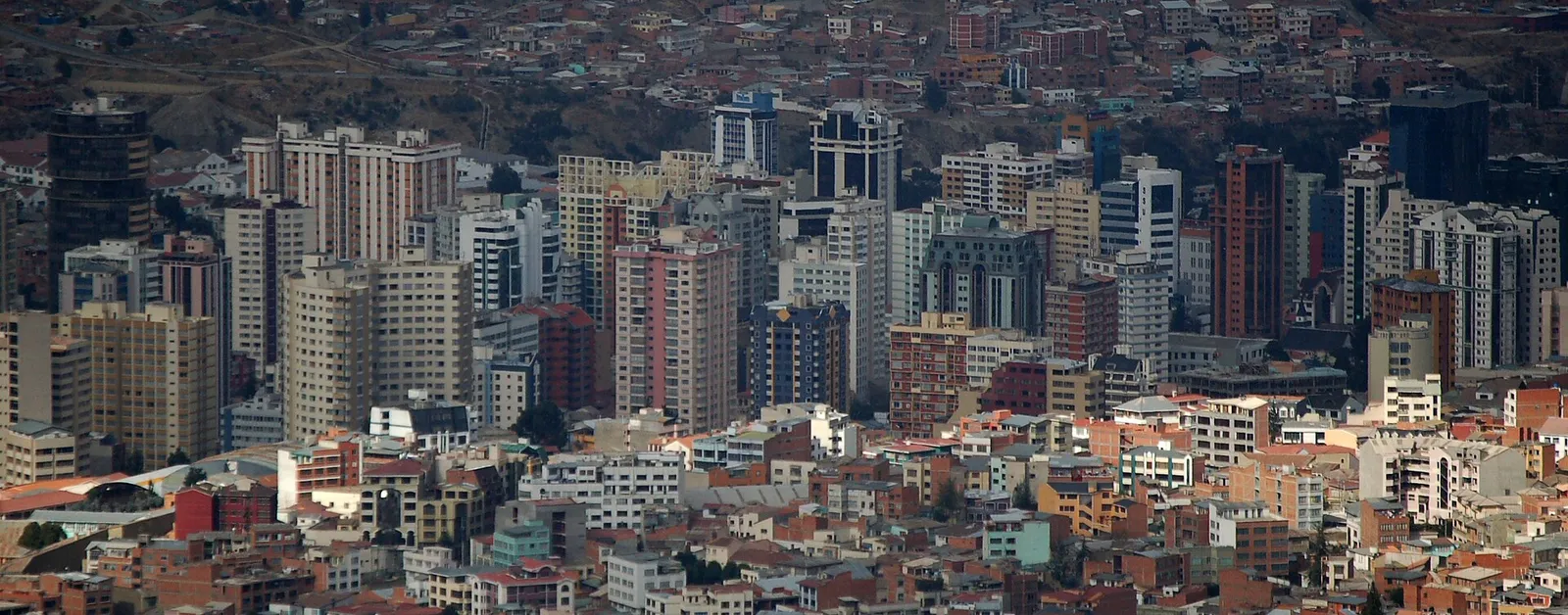 Vue du centre de La Paz, en Bolivie