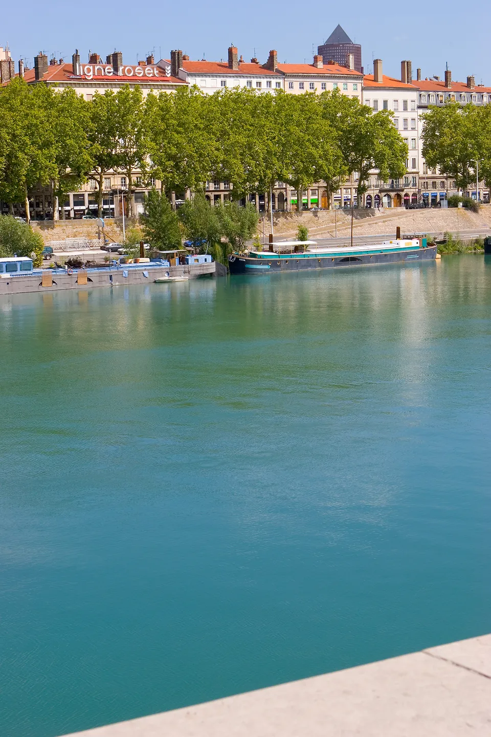 Le Rhône à Lyon (illustration)