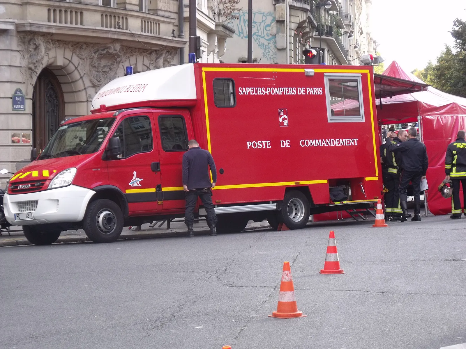 Véhicule de sapeurs-pompiers (illustration)