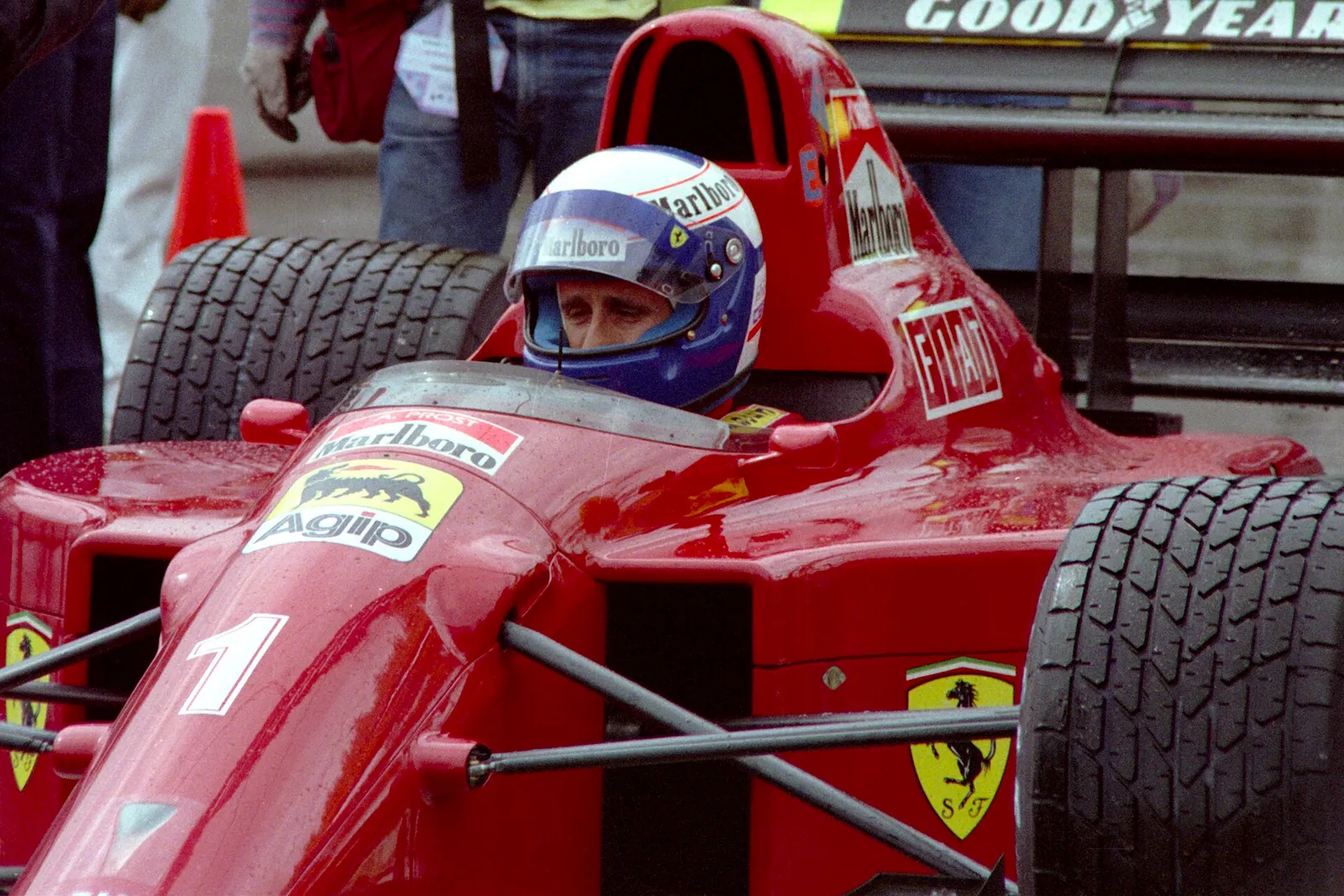 Alain Prost au volant lors du Grand Prix des États-Unis 1990