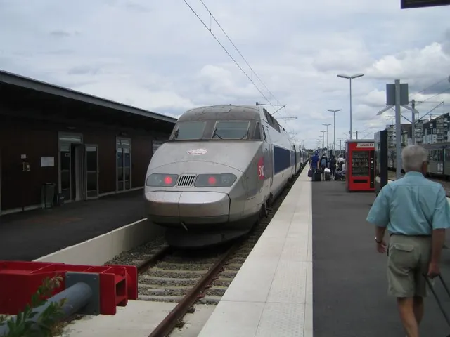 Un train à grande vitesse