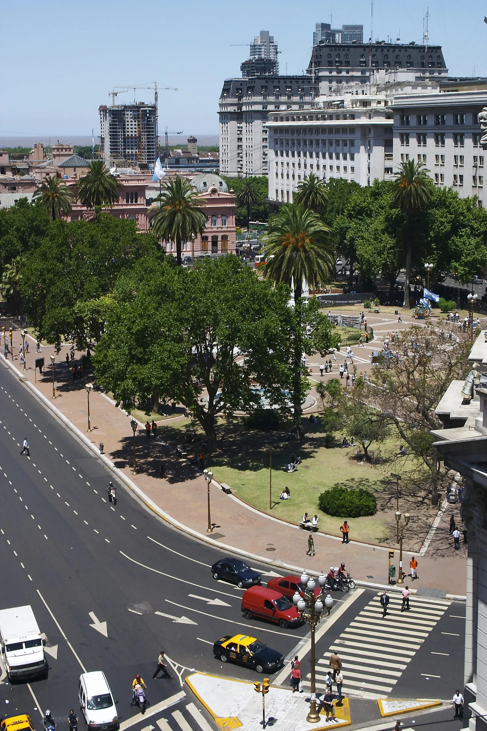 La Plaza de Mayo et la Casa Rosada, à Buenos Aires (illustration)