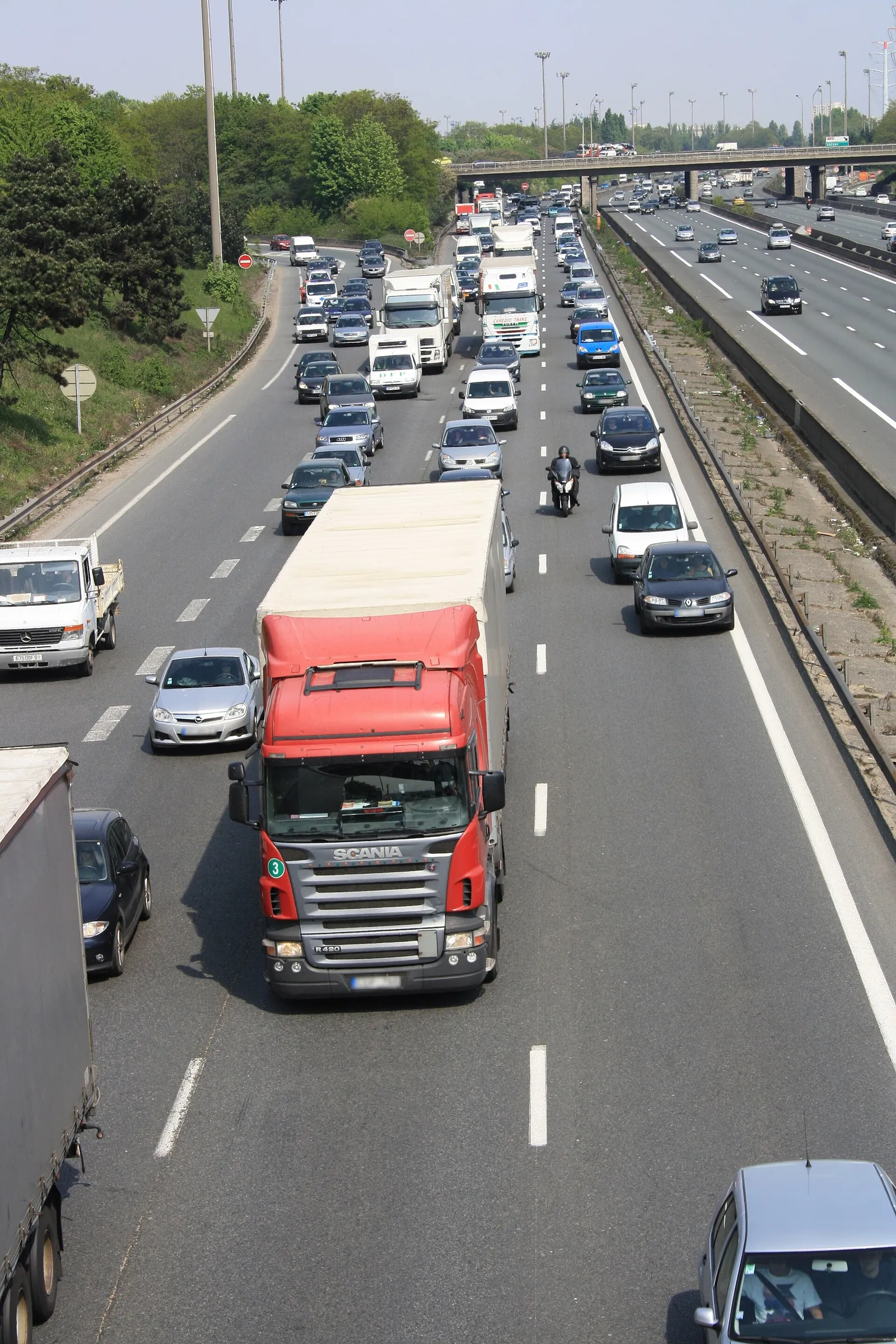 L'autoroute A6 en France