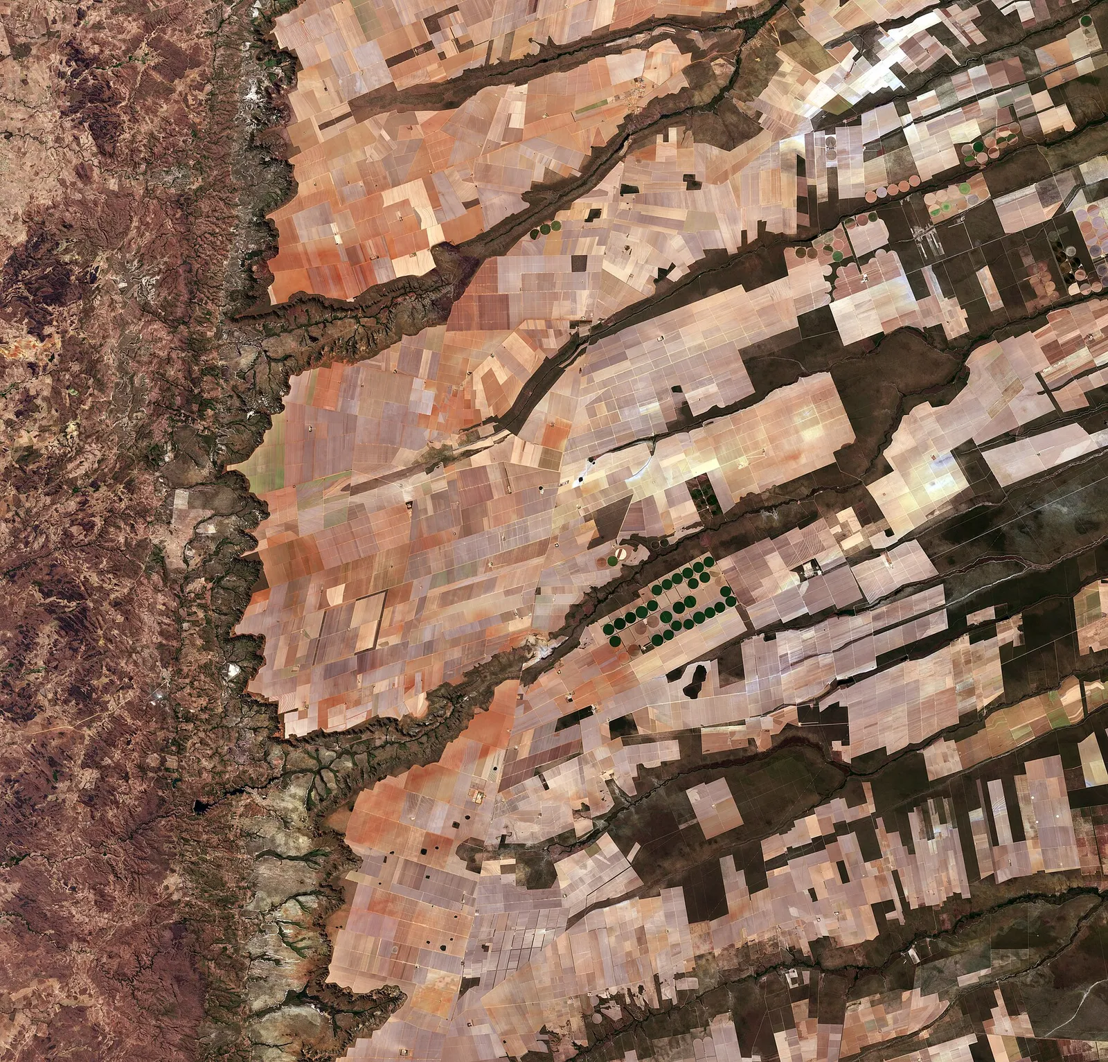 Vue satellite de la Terre prise par un satellite Copernicus Sentinel-2A