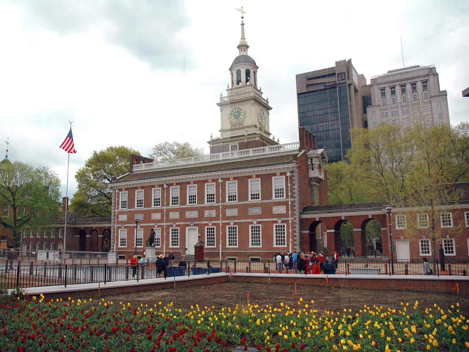 Independence Hall à Philadelphie, où fut adoptée la Déclaration d'indépendance