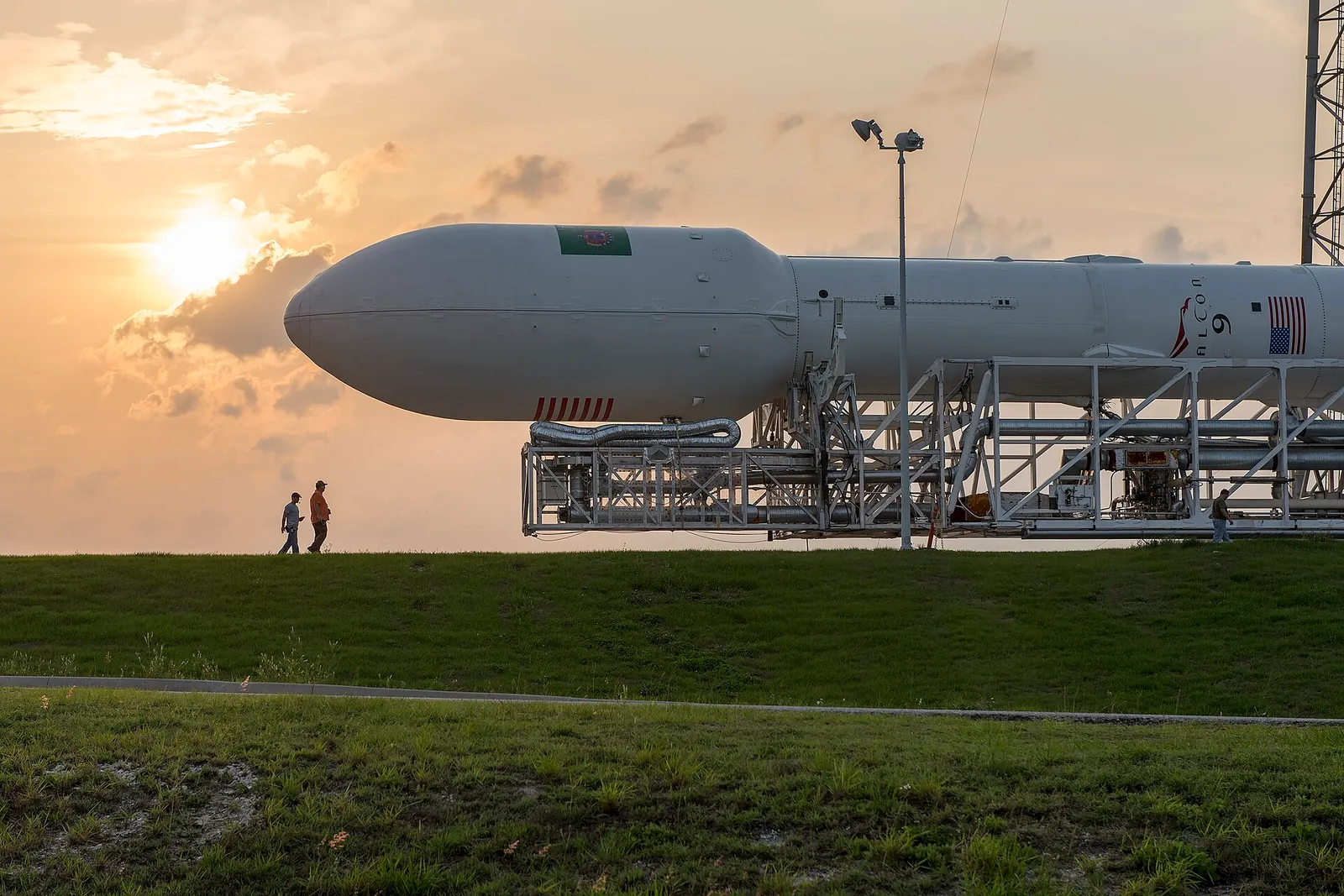 Une fusée Falcon 9 de SpaceX